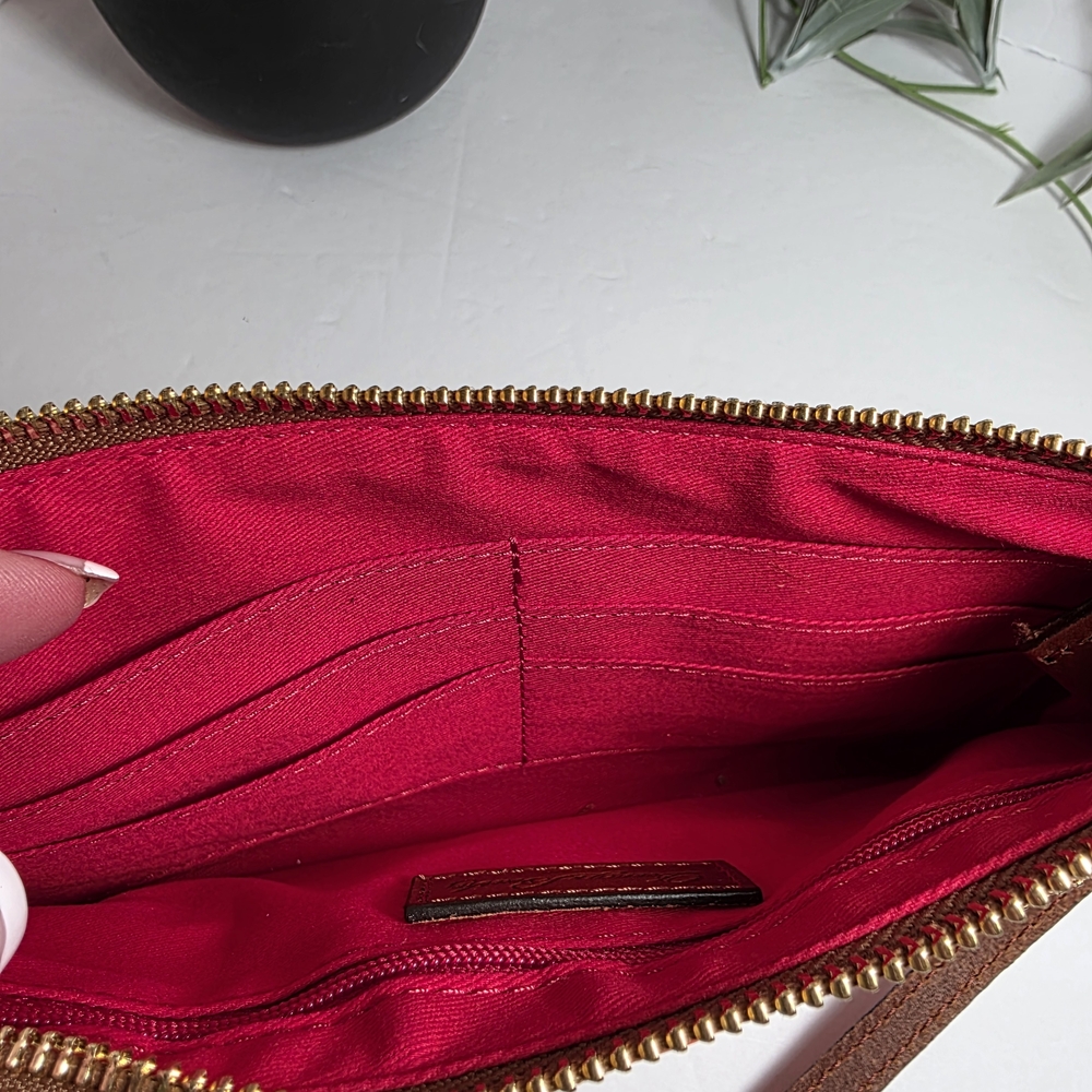 Dooney & Bourke Red Leather Hand Bag - Picture 7 of 9